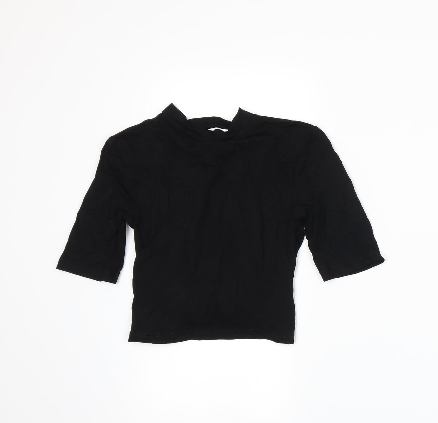 Topshop Womens Black   Basic T-Shirt Size 8