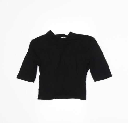 Topshop Womens Black   Basic T-Shirt Size 8