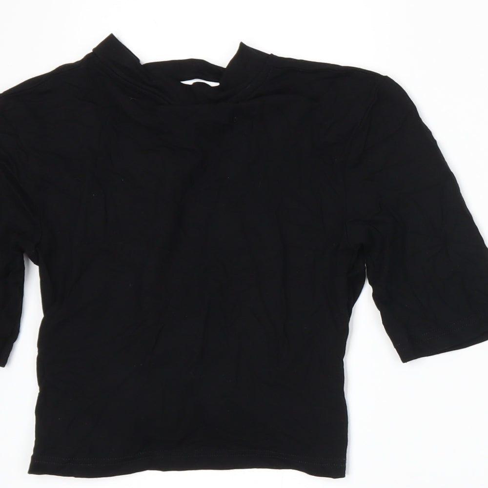 Topshop Womens Black   Basic T-Shirt Size 8