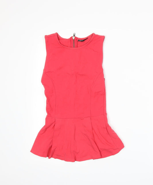 Topshop Womens Pink   Basic Tank Size 8