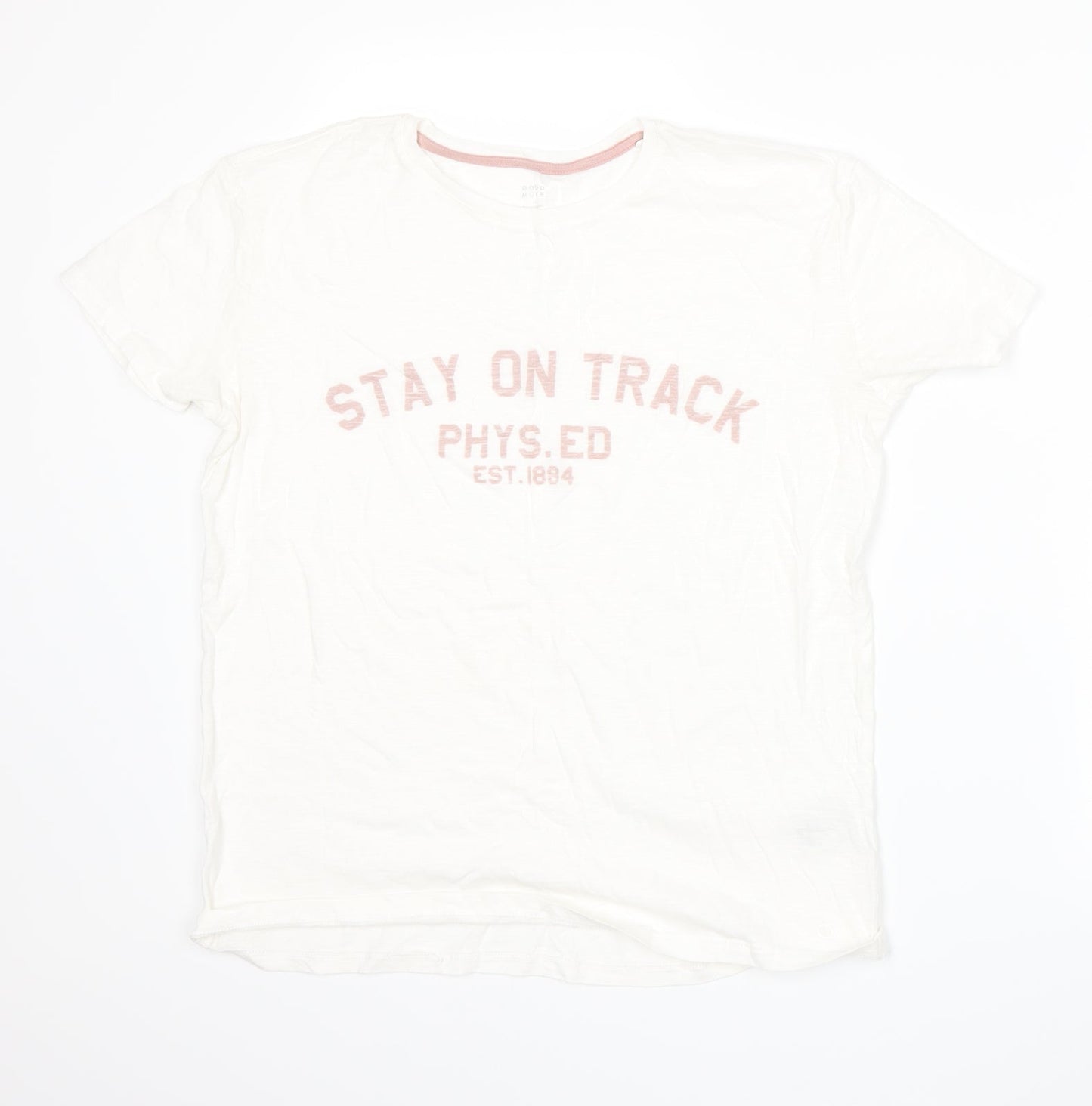 Marks and Spencer Womens White   Basic T-Shirt Size 12