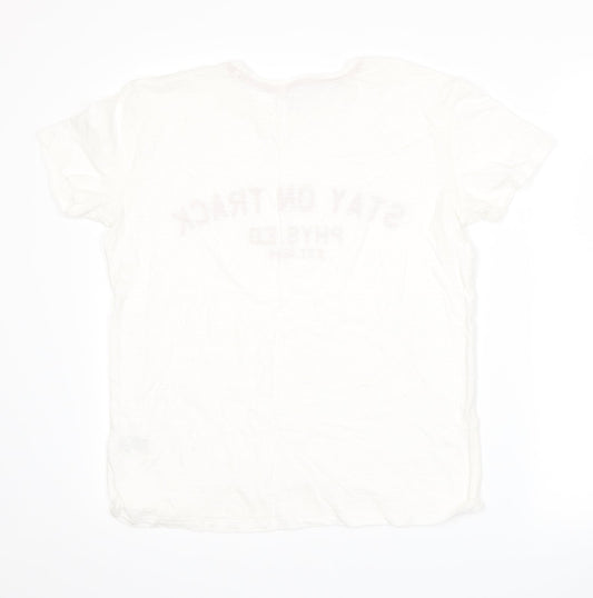 Marks and Spencer Womens White   Basic T-Shirt Size 12