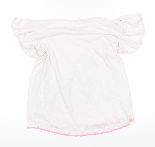 Marks and Spencer Girls White   Basic T-Shirt Size 12-13 Years