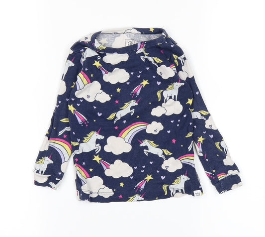 Gap Girls Blue   Basic T-Shirt Size 12-18 Months
