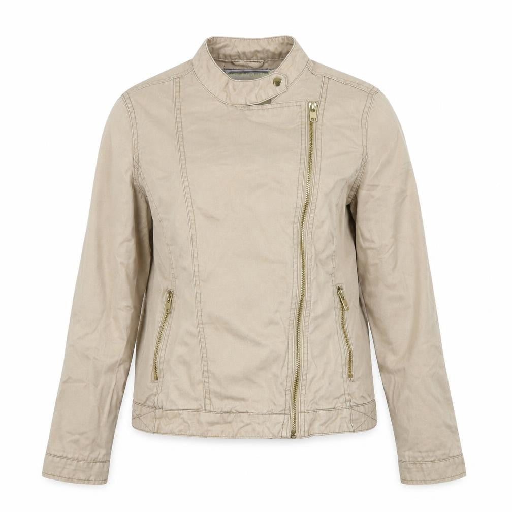Front view of F&F women’s brown jacket, size UK 12