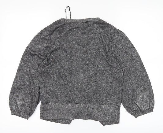 New Look Womens Grey   Cardigan Jumper Size 14