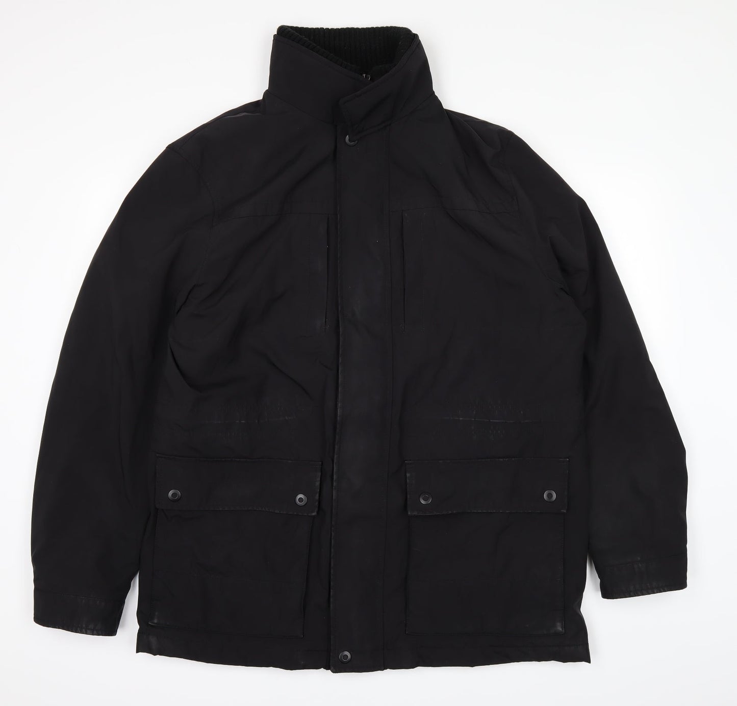 Collezione Womens Black   Bomber Jacket Coat Size L