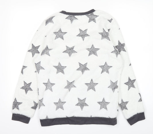 love to lounge Womens White   Pullover Jumper Size 10