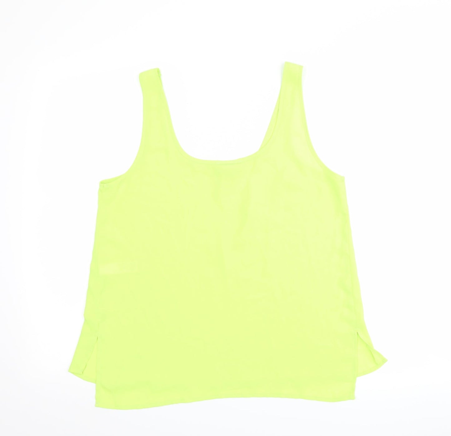 Topshop Womens Green   Basic Tank Size 8