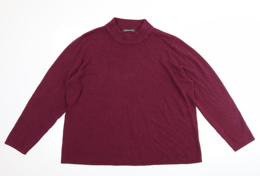 Bonmarché Womens Purple   Pullover Jumper Size XL