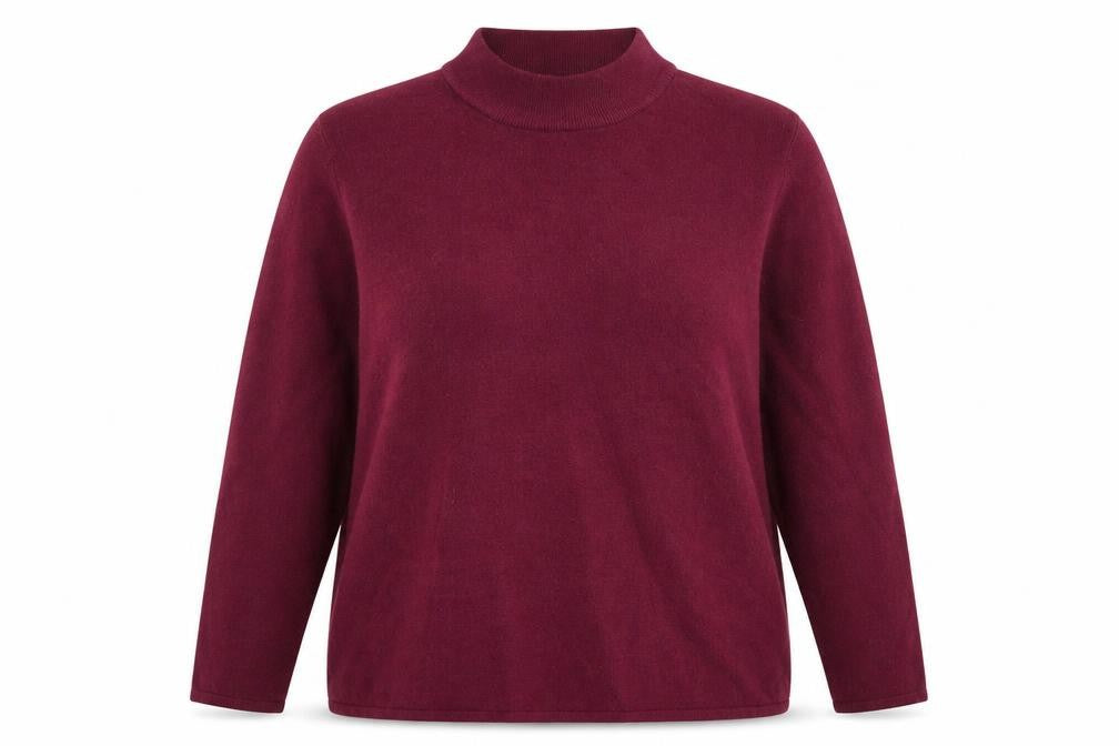 Front view of Bonmarché women’s purple jumper, size XL