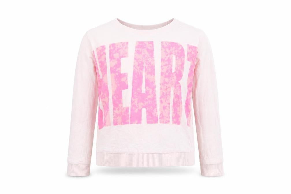 Front view of Next girls’ pink basic t-shirt, size 6, years