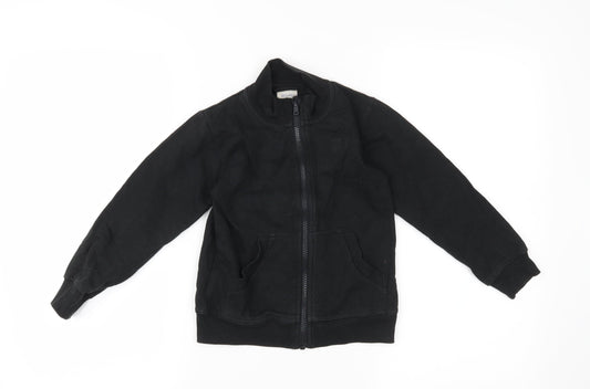 name it Boys Black   Full Zip Jumper Size 5 Years
