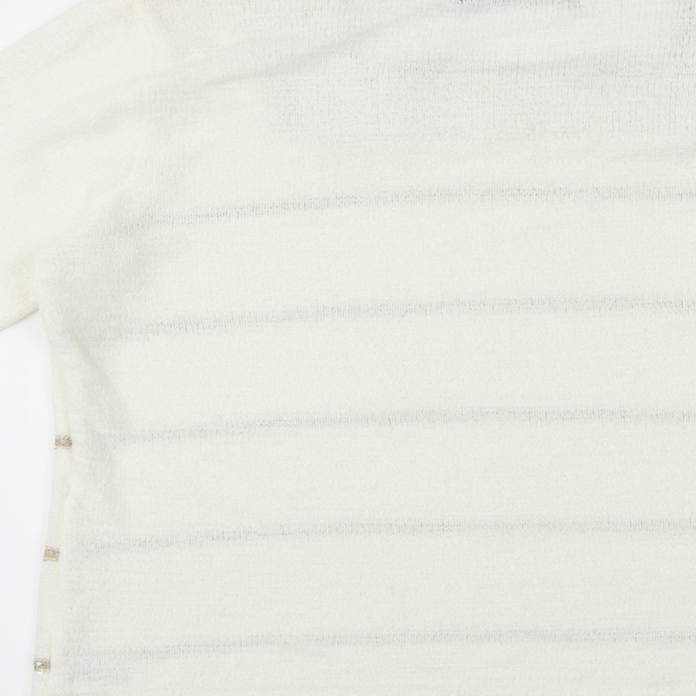 Bon Marché Womens White   Basic T-Shirt Size S