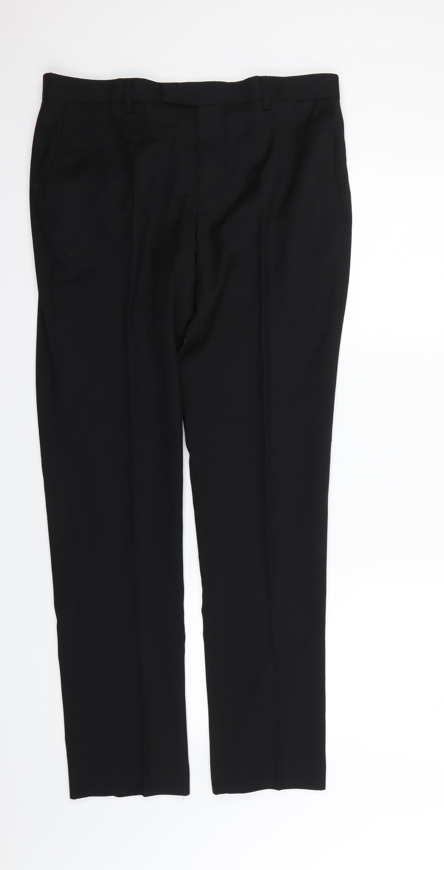 Preworn Womens Black   Dress Pants Trousers Size 14 L29 in