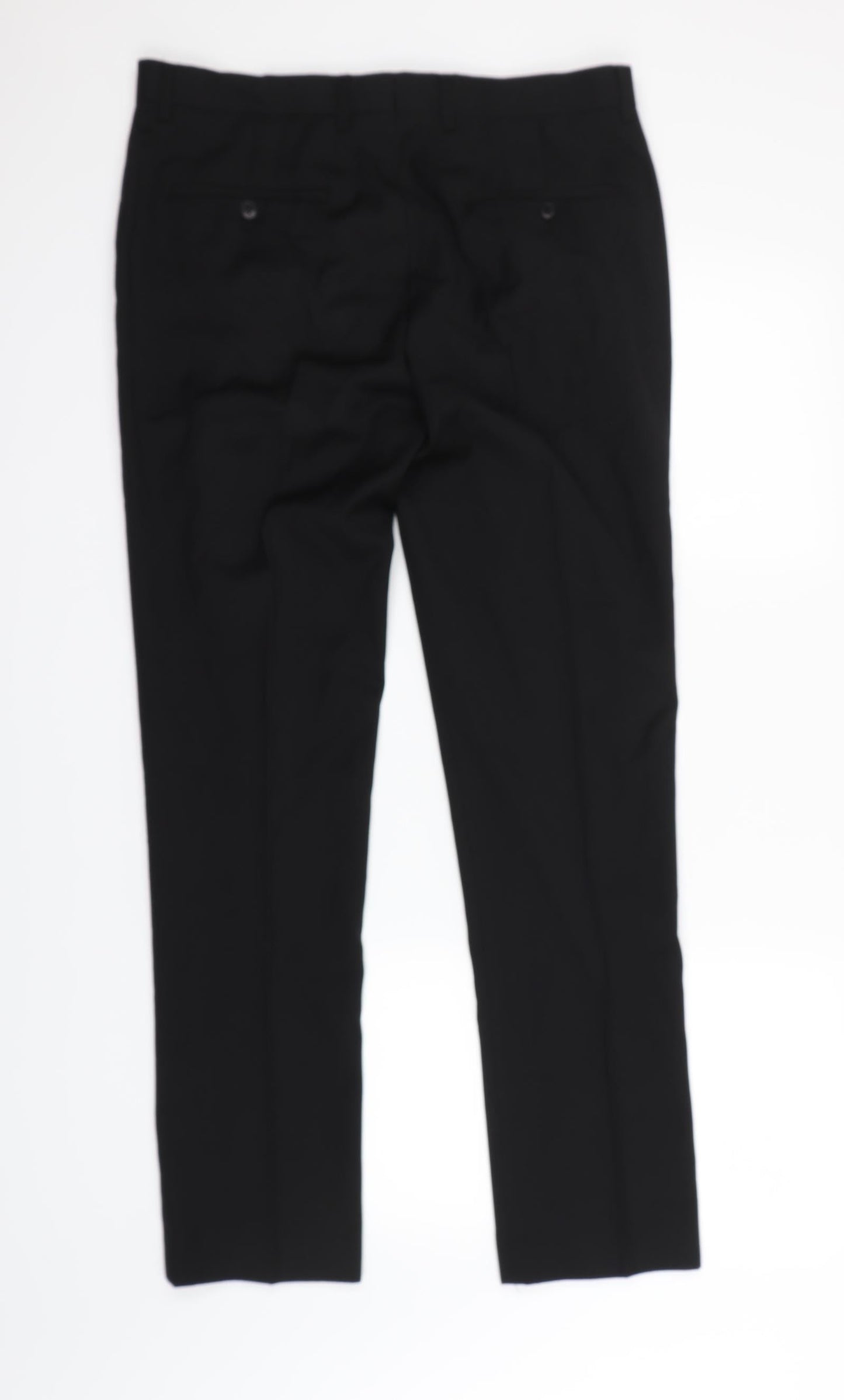 Preworn Womens Black   Dress Pants Trousers Size 14 L29 in