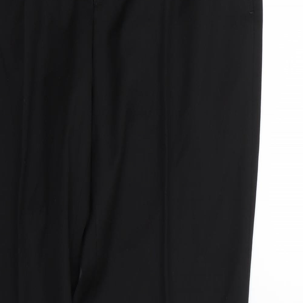 Preworn Womens Black   Dress Pants Trousers Size 14 L29 in
