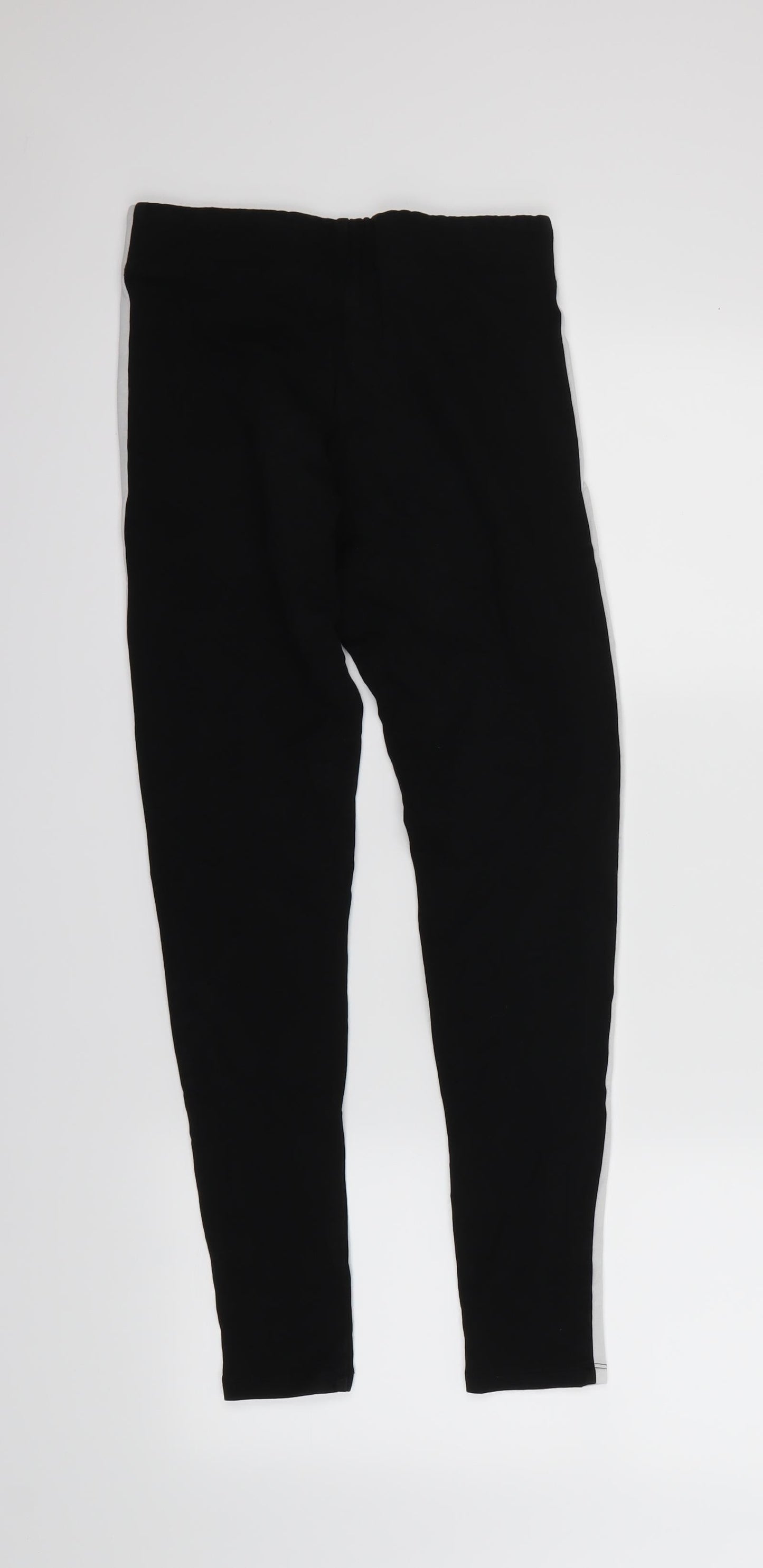 H&M Womens Black Striped  Harem Leggings Size XS L28 in