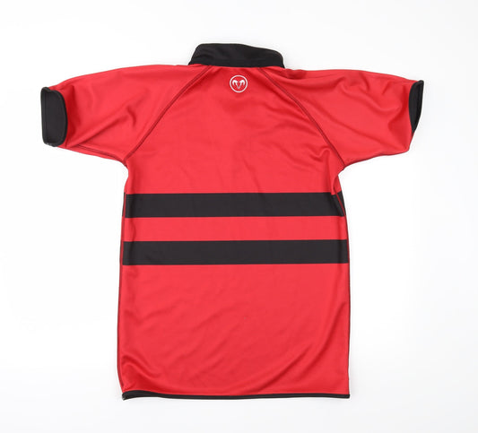 RAM Mens Black Striped   Polo Size S