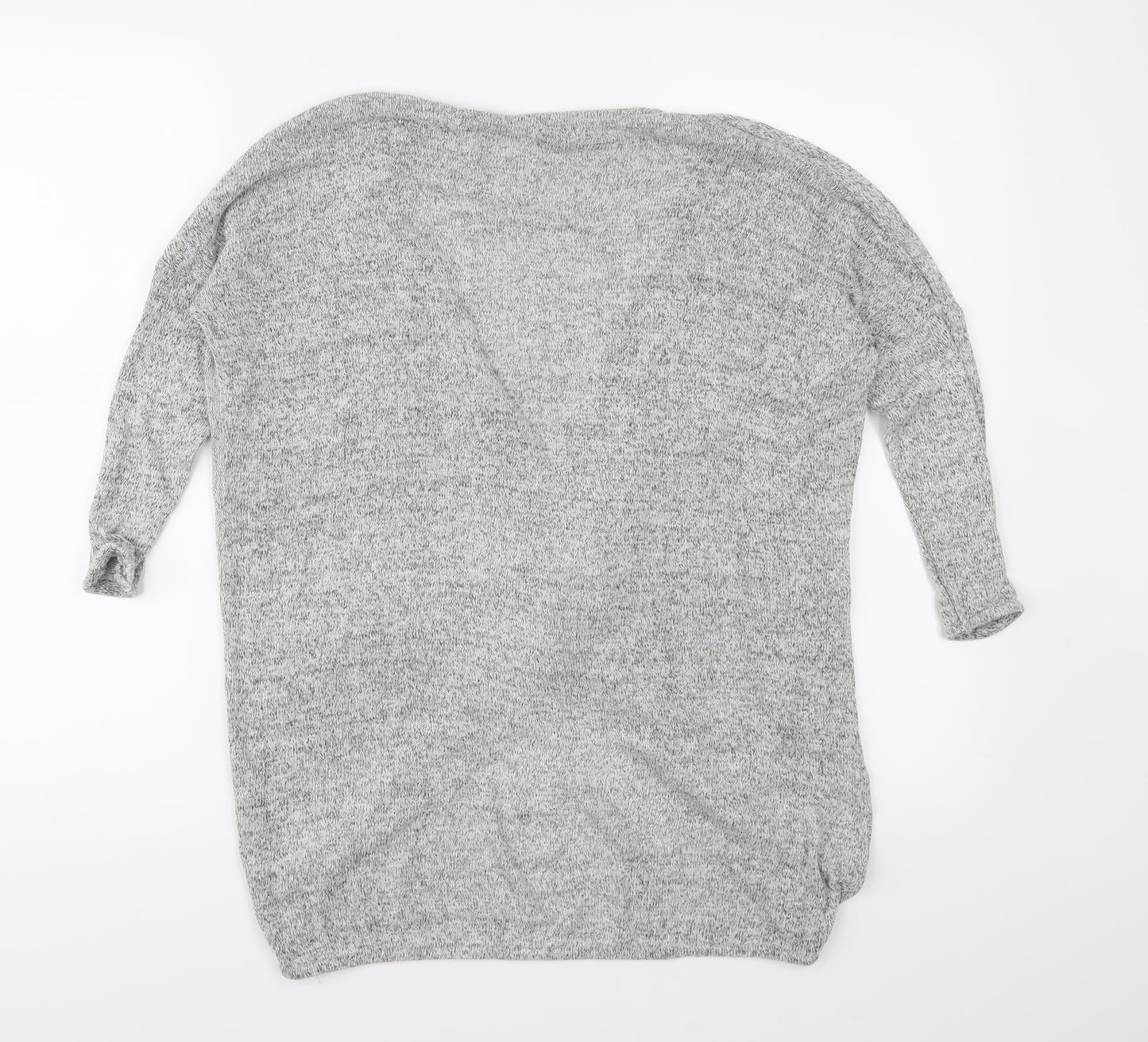 River Island Womens Grey  Knit Pullover Jumper Size 6