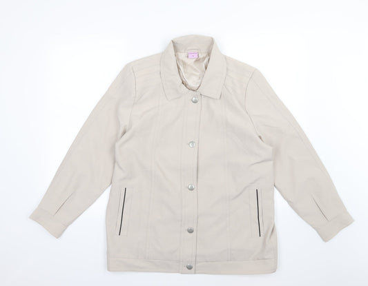 Amalina Womens Beige   Jacket  Size 14