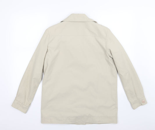 Finesse Womens Beige   Overcoat Coat Size 10