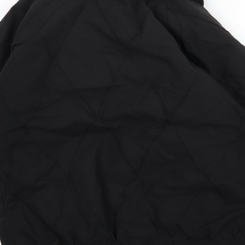 Preworn Womens Black Argyle/Diamond  Jacket  Size S
