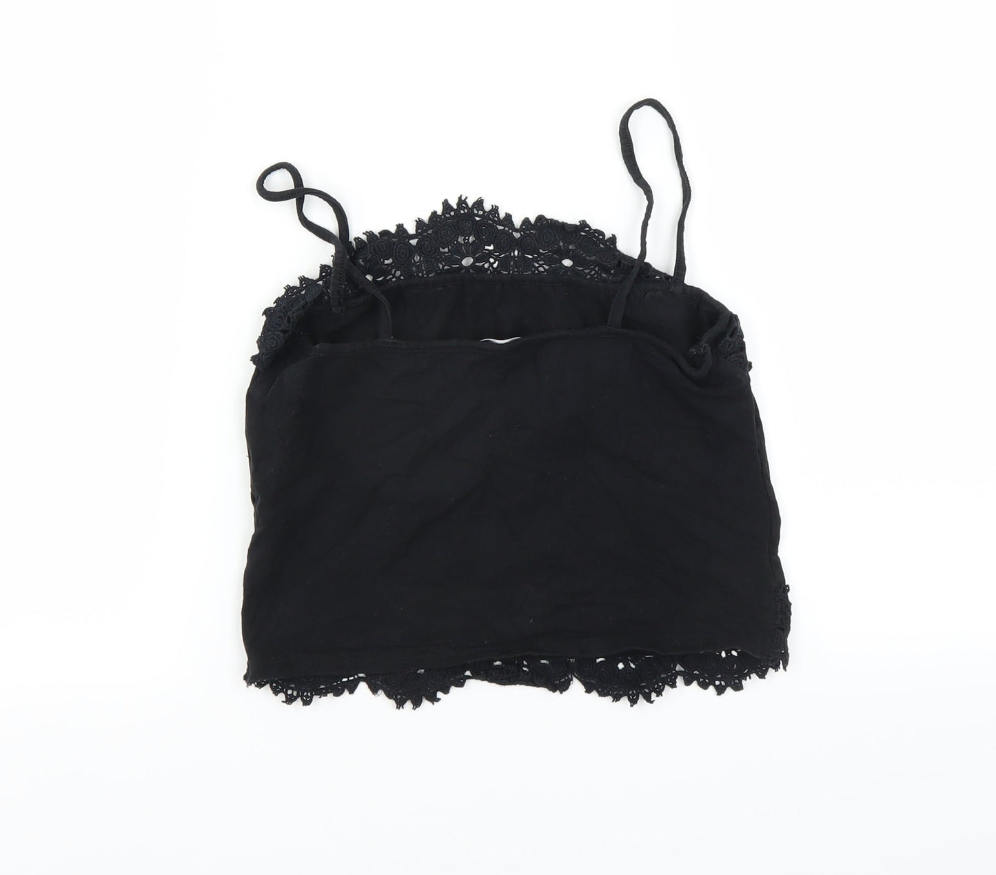 New Look Womens Black   Camisole Blouse Size 12  - CROPPED
