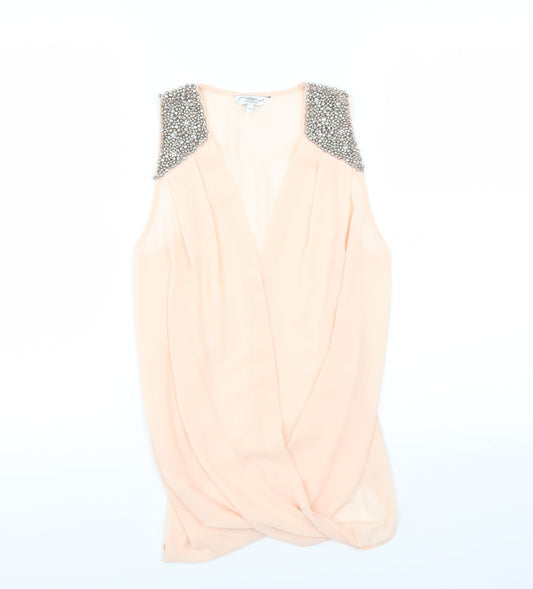 New Look Womens Pink   Basic Blouse Size 8