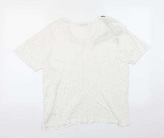 Anna Rose Womens White   Pullover Jumper Size L  - BUTTERFLY