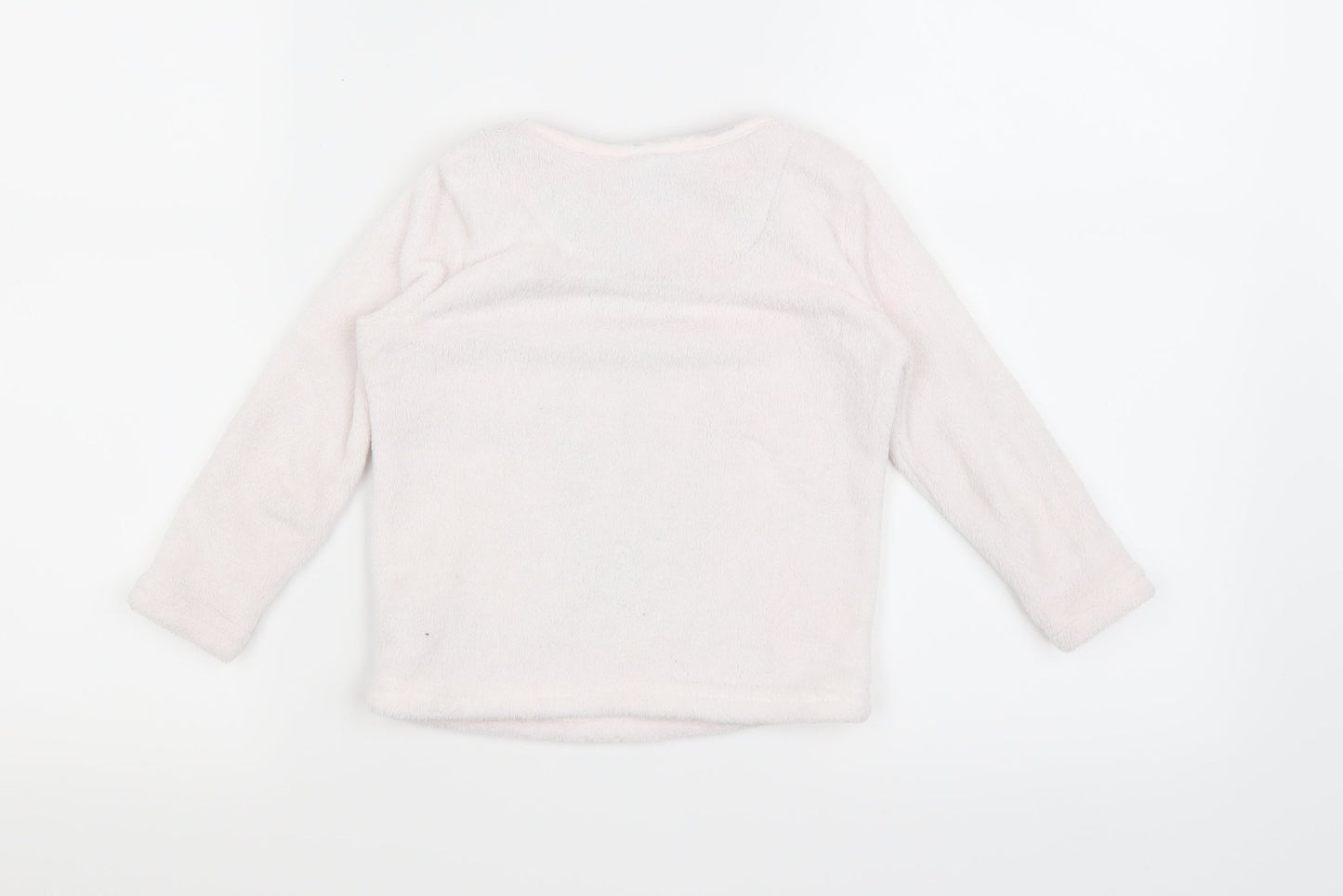 Primark Girls White Geometric  Top Pyjama Top Size 2-3 Years  - Thick soft material