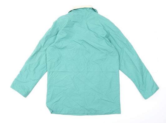 Damart Womens Green   Overcoat Coat Size 14