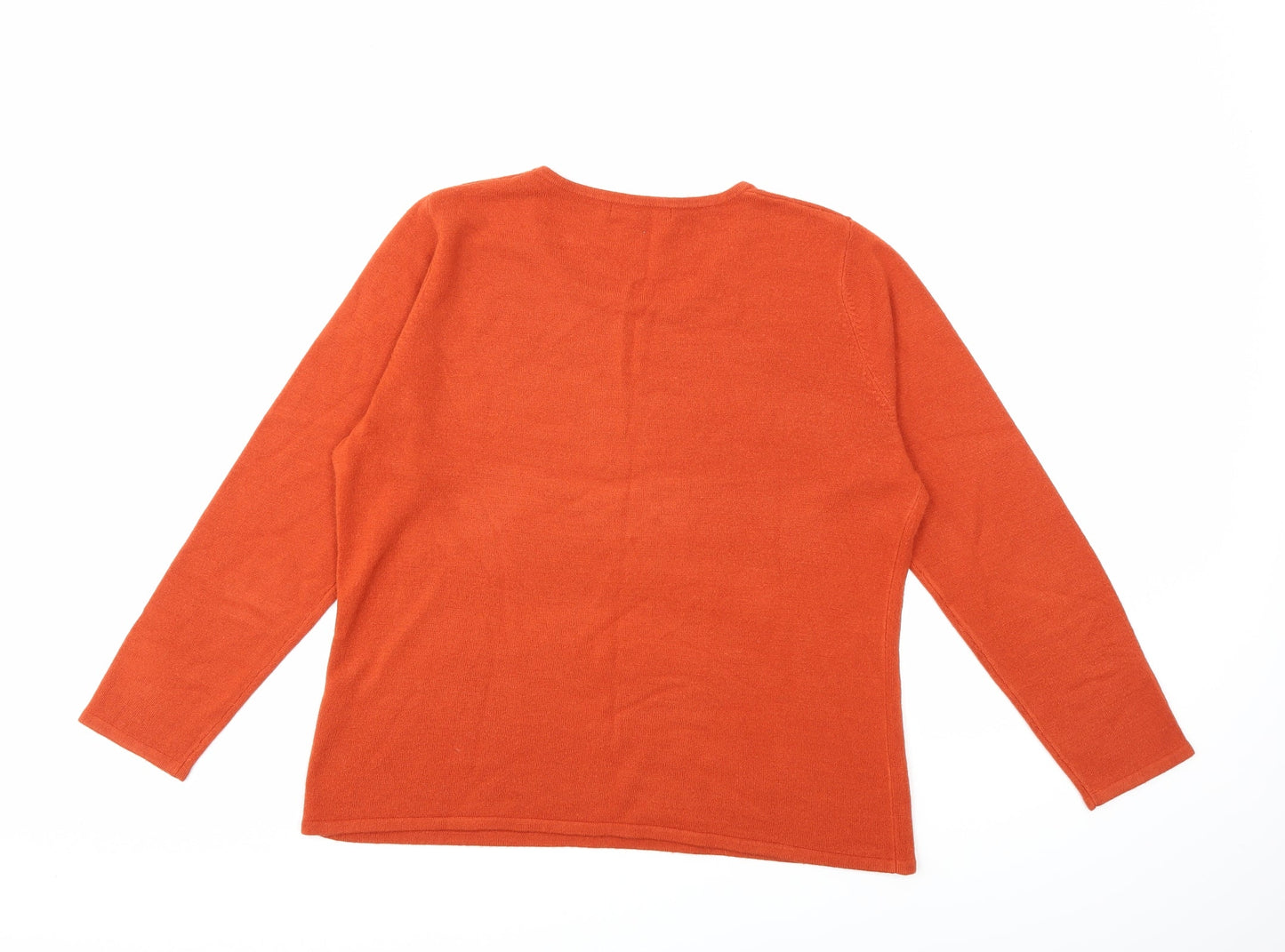 Bonmarché Womens Orange   Pullover Jumper Size M