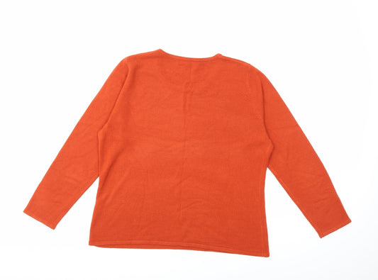 Bonmarché Womens Orange   Pullover Jumper Size M