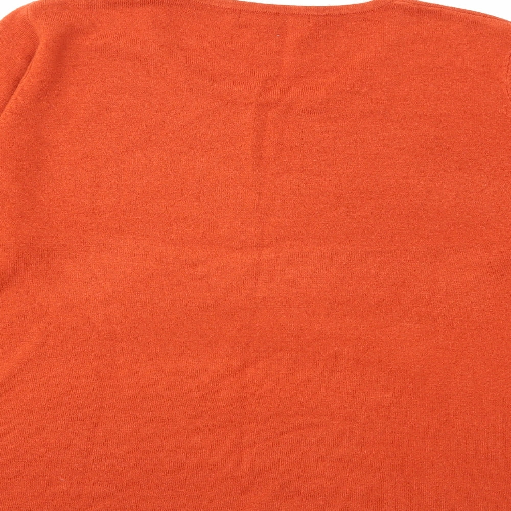 Bonmarché Womens Orange   Pullover Jumper Size M