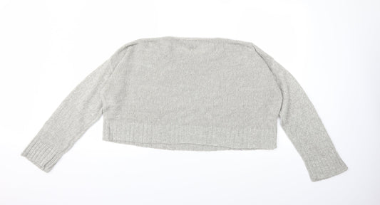 New Look Womens Grey  Knit Pullover Jumper Size L
