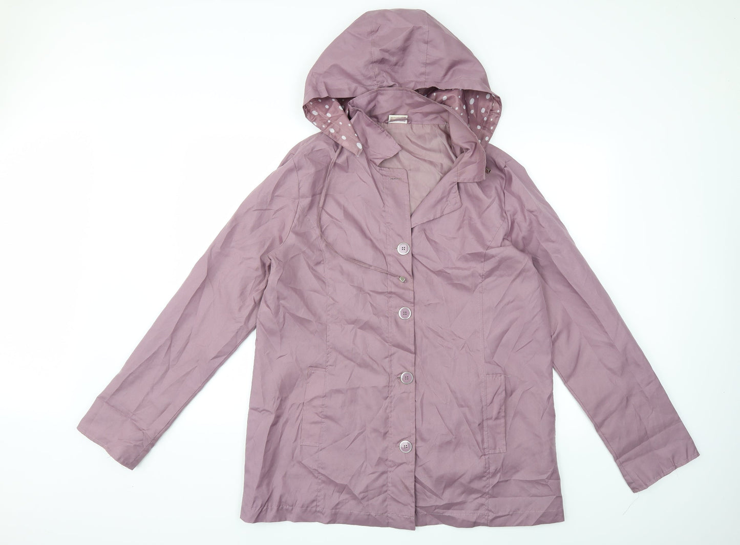 Anne De Lancay Womens Purple   Overcoat Coat Size 16