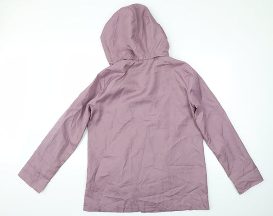 Anne De Lancay Womens Purple   Overcoat Coat Size 16