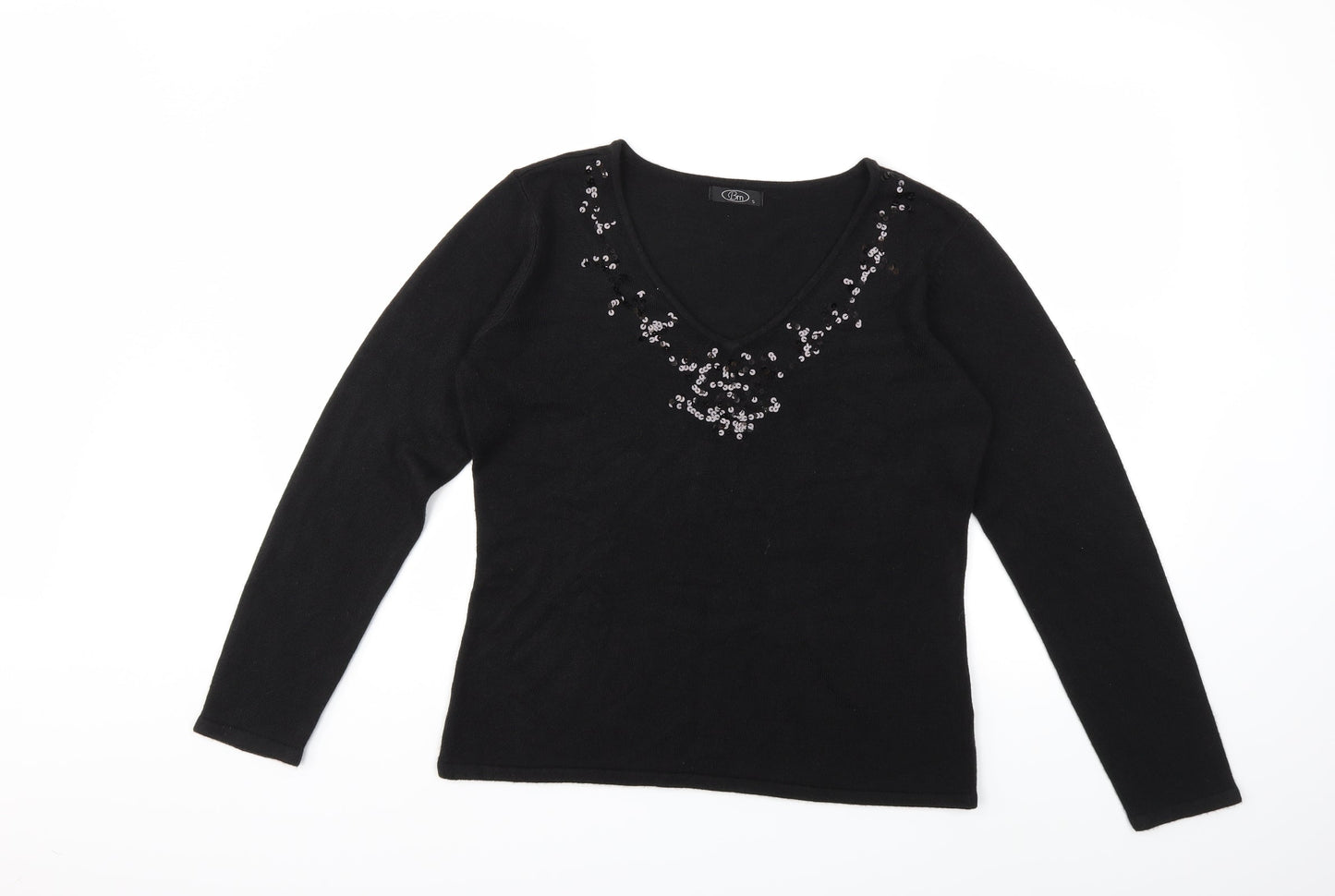 Bonmarché Womens Black   Pullover Jumper Size S