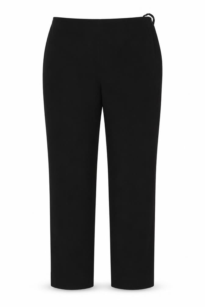 Front view of Marks & Spencer women’s black trousers, size UK 14, 30.5-inch leg