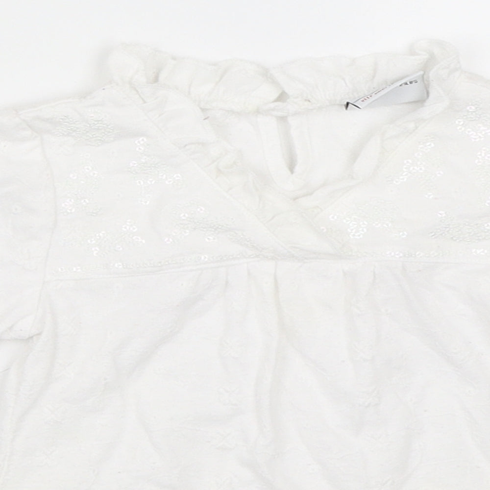 NEXT Girls White   Shift  Size 6-9 Months