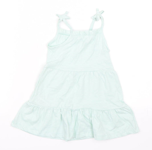 Marks and Spencer Girls Green   Shift  Size 12-18 Months