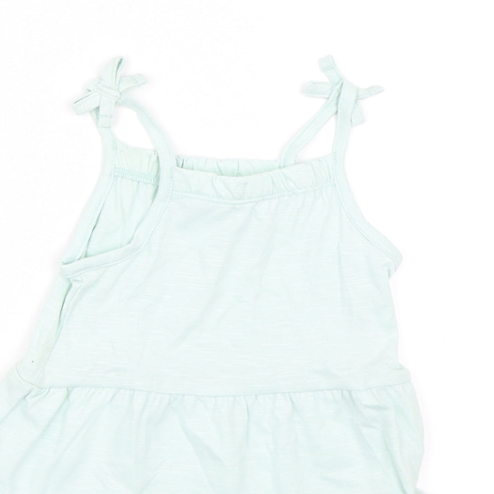 Marks and Spencer Girls Green   Shift  Size 12-18 Months