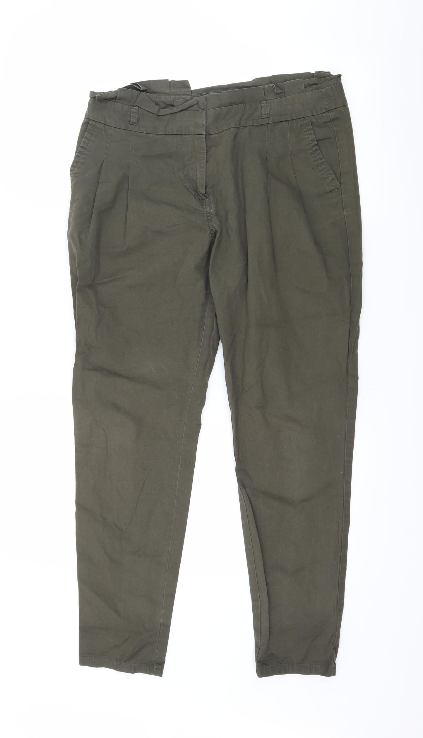 Dorothy Perkins Womens Green   Trousers  Size 8 L27 in