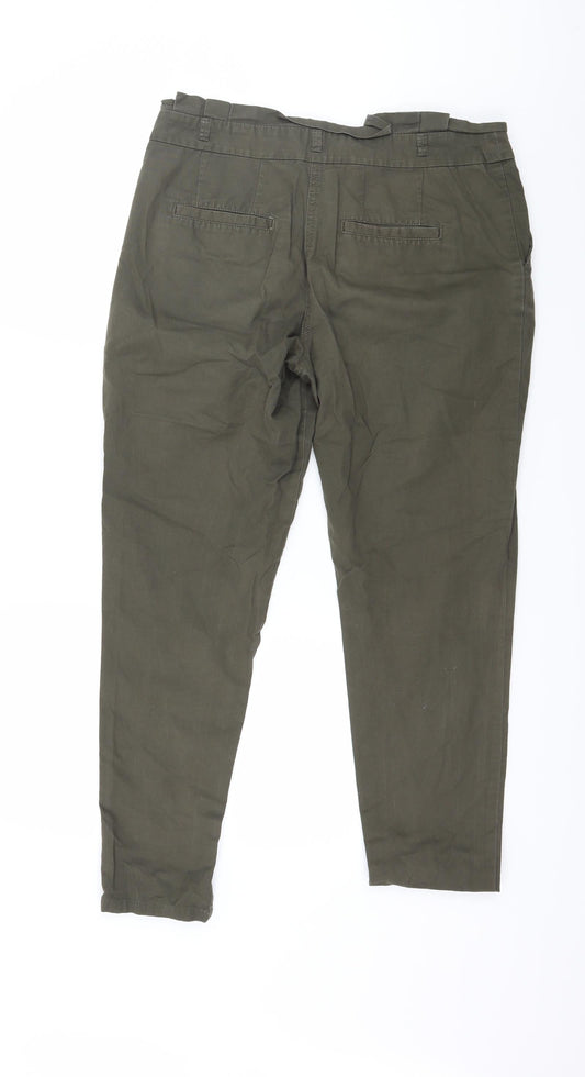 Dorothy Perkins Womens Green   Trousers  Size 8 L27 in