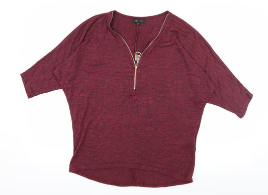 New Look Womens Purple  Jersey Basic T-Shirt Size S