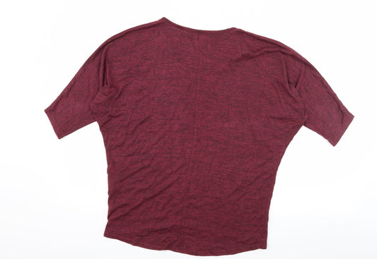 New Look Womens Purple  Jersey Basic T-Shirt Size S