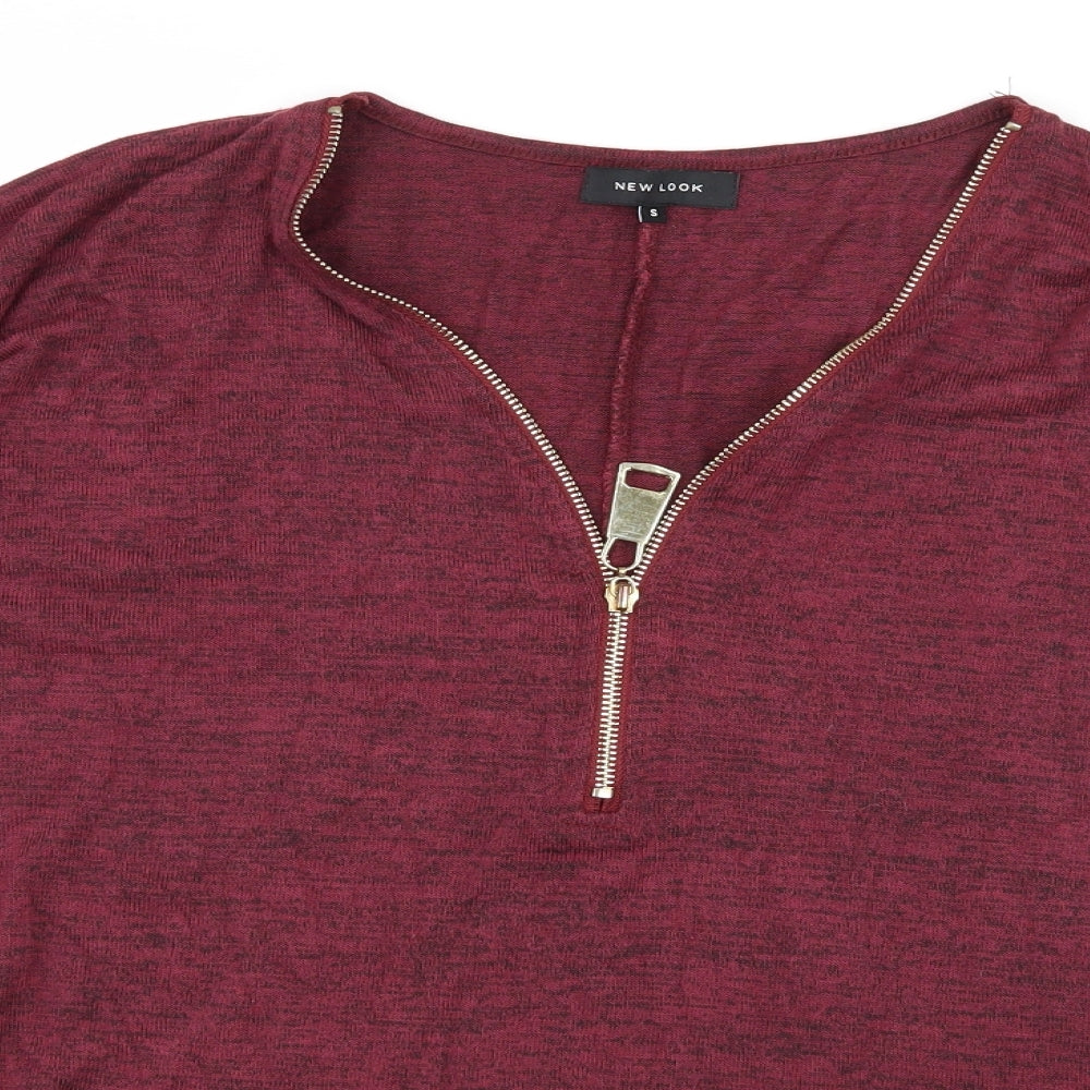 New Look Womens Purple  Jersey Basic T-Shirt Size S