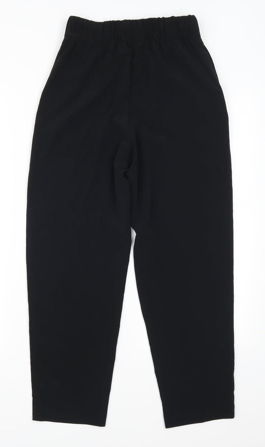 Preworn Womens Black   Trousers  Size 24 in L25 in