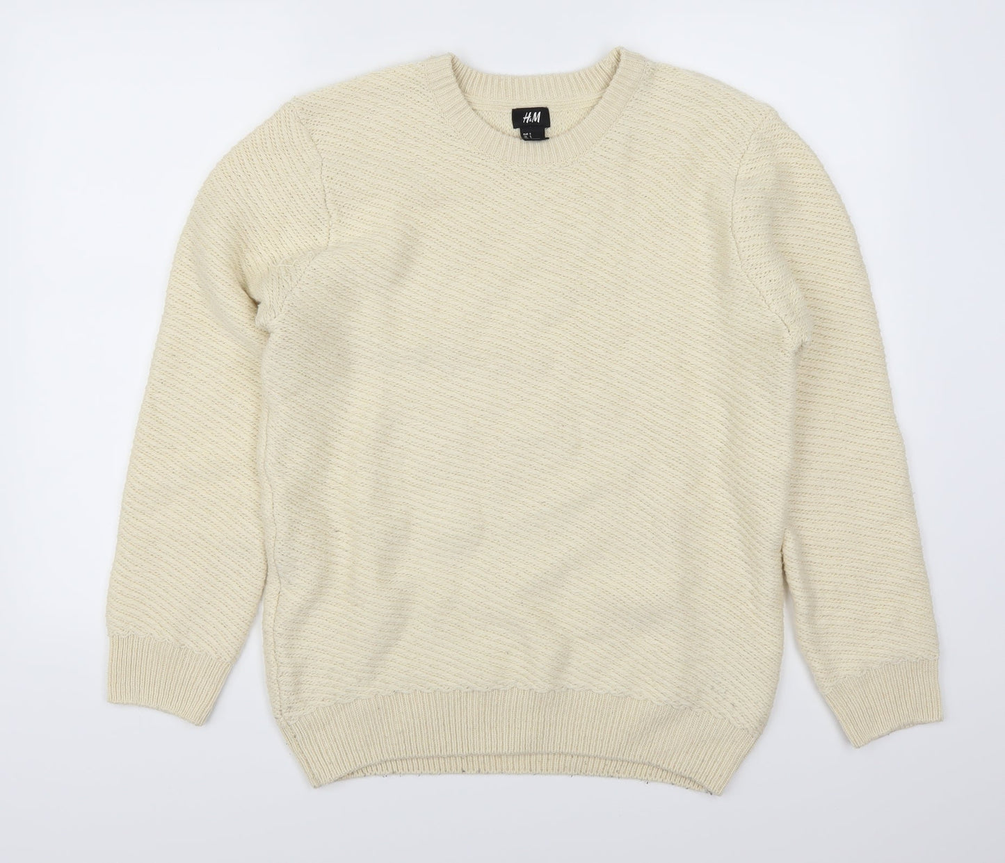 H&M Womens Beige   Pullover Jumper Size S